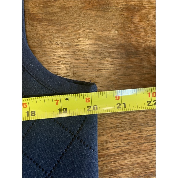 HAGGAR In Motion Quilted Look Zip-Front Vest Sz Small Navy NWT - Picture 7 of 9